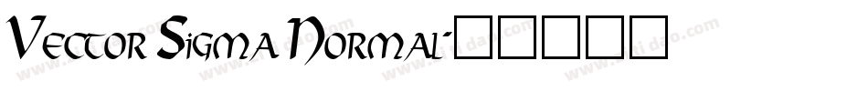 Vector Sigma Normal字体转换